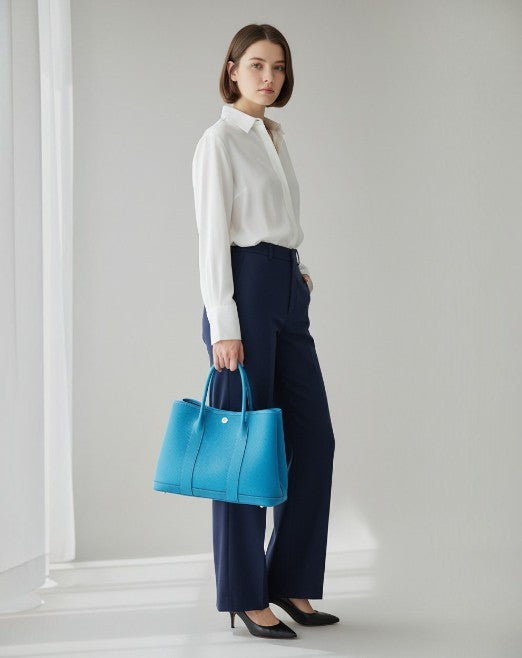 エルメス  HERMES ガーデンパーティTPM ネゴンダ  ブルーウートゥルメール  SV金具  K刻印/AT250939