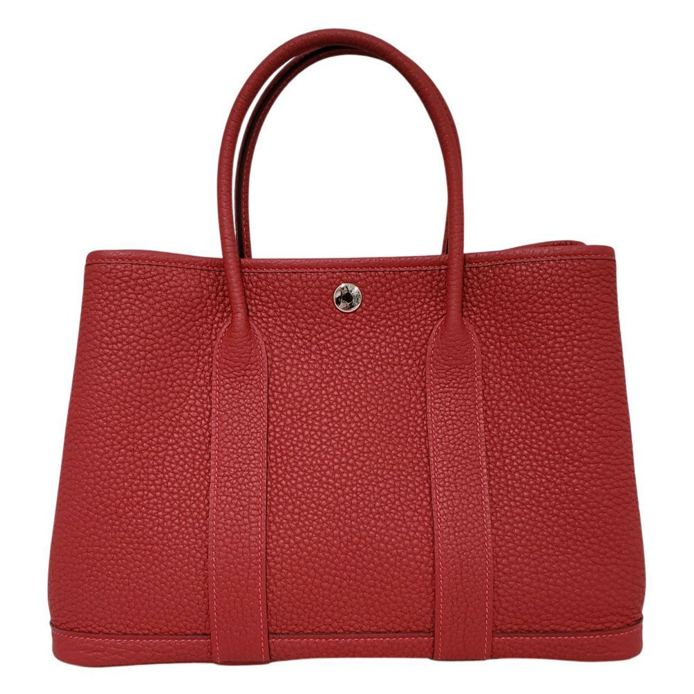 エルメス  HERMES  ガーデンパーティTPM ネゴンダ ルージュピマン SV金具 G刻印/AT2608041