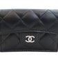 シャネル  CHANEL  ラムスキン  クラシック    スモール    フラップ    ウォレット  AP0230  ブラック