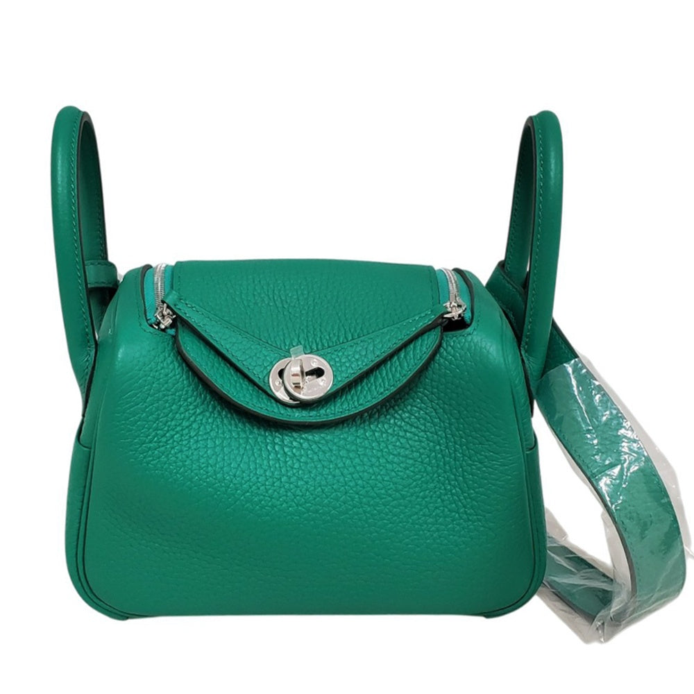エルメス  HERMES  リンディミニ  トリヨン  ヴェールヴェルティゴ  SV金具  W刻印/AT240620