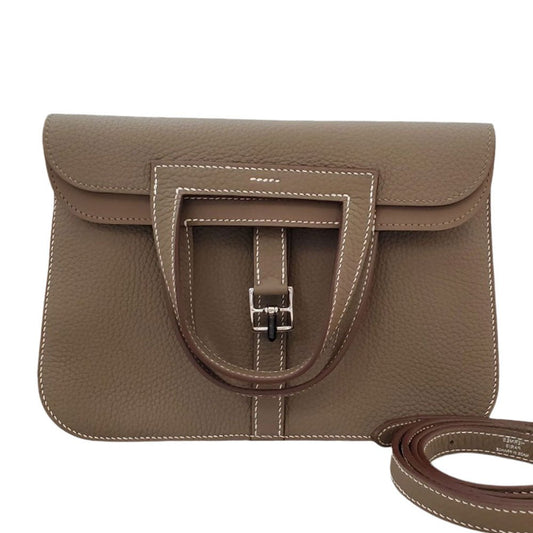 エルメス  HERMES  アルザン25  トリヨン  エトゥープ  W刻印  G金具
