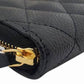 CHANEL AS3257 Black Caviar Skin Classic Coin Purse