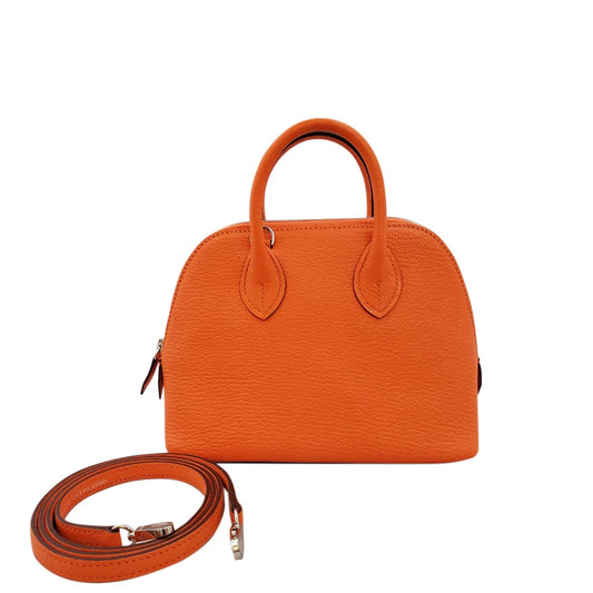 エルメス  HERMES  ボリード1923ミニ  シェーブル  オレンジミニアン  SV金具  B刻印/MA2406040