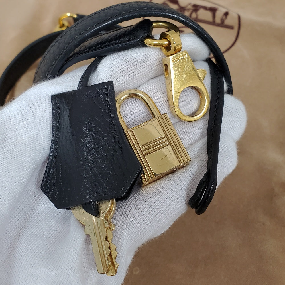 エルメス  HERMES  ケリー32  アルデンヌ  ノワール  G金具  □C刻印/MA2602021