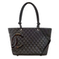 シャネル  CHANEL  ブラック ラムスキン  ラージトートバッグ  A25169