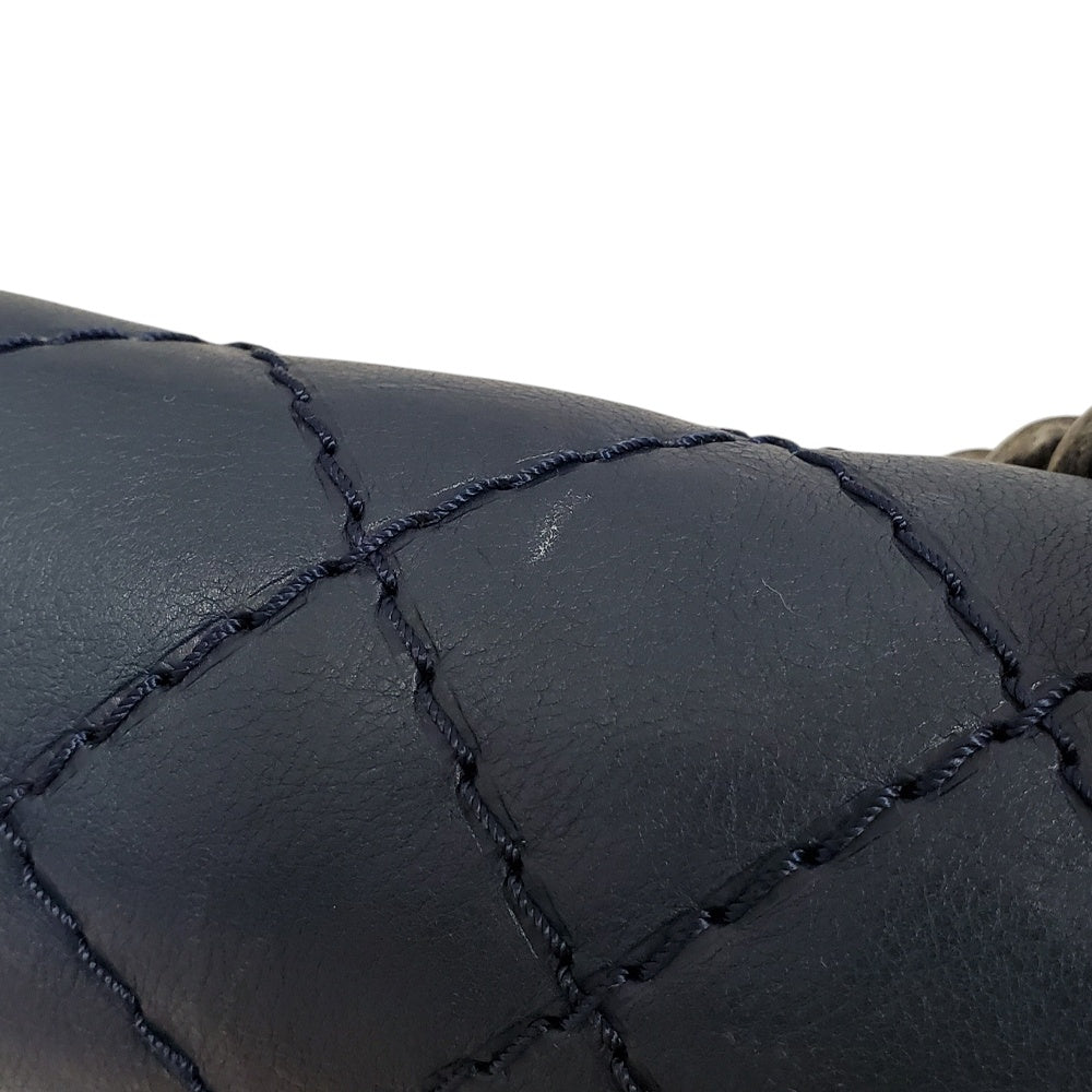 シャネル  CHANEL  ラムスキン  ボーイシャネル  CHANEL  チェーンショルダー  ラージ  A92193  ネイビー/MA2407015