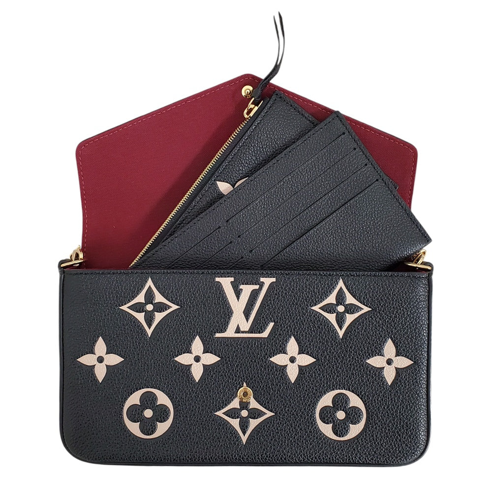 ルイヴィトン  LOUIS  VUITTON  モノグラム・アンプラント  ポシェット・フェリシー  M82479 ブラック/ベージュ/MA2512022