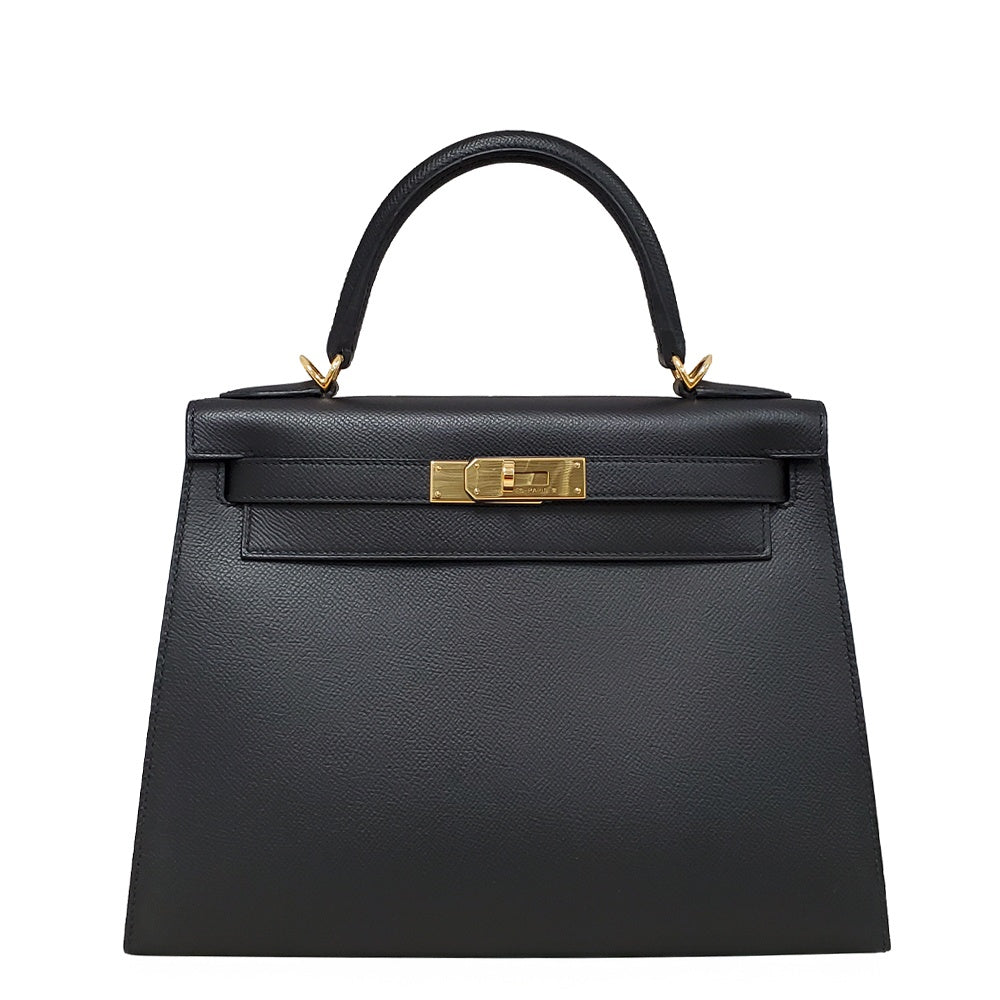 エルメス  HERMES  ケリー28  ノワール  エプソン  外縫い  Y刻印  G金具/MA2508003