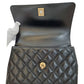 シャネル  CHANEL  カーフスキン  ココハンドル  24XS  ブラック