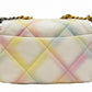 CHANEL Chanel 19 Goatskin Matelasse Flap Chain Shoulder Bag Neon Color