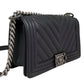シャネル  CHANEL ボーイシャネル チェーンショルダー  A67086 ブラック ラムスキン/MA2609025