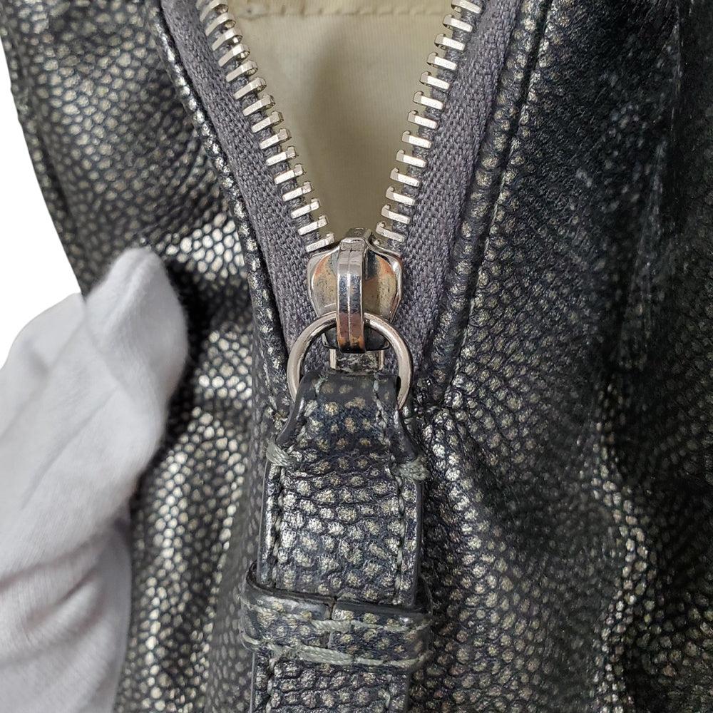 シャネル  CHANEL  キャビアスキン  マトラッセ  ココマーク  チェーンショルダーバッグ  チャコールグレー/MA2408004