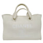 シャネル  CHANEL アイボリー キャンバス  ドーヴィル MM  ショルダーハンドバッグ/PW26023