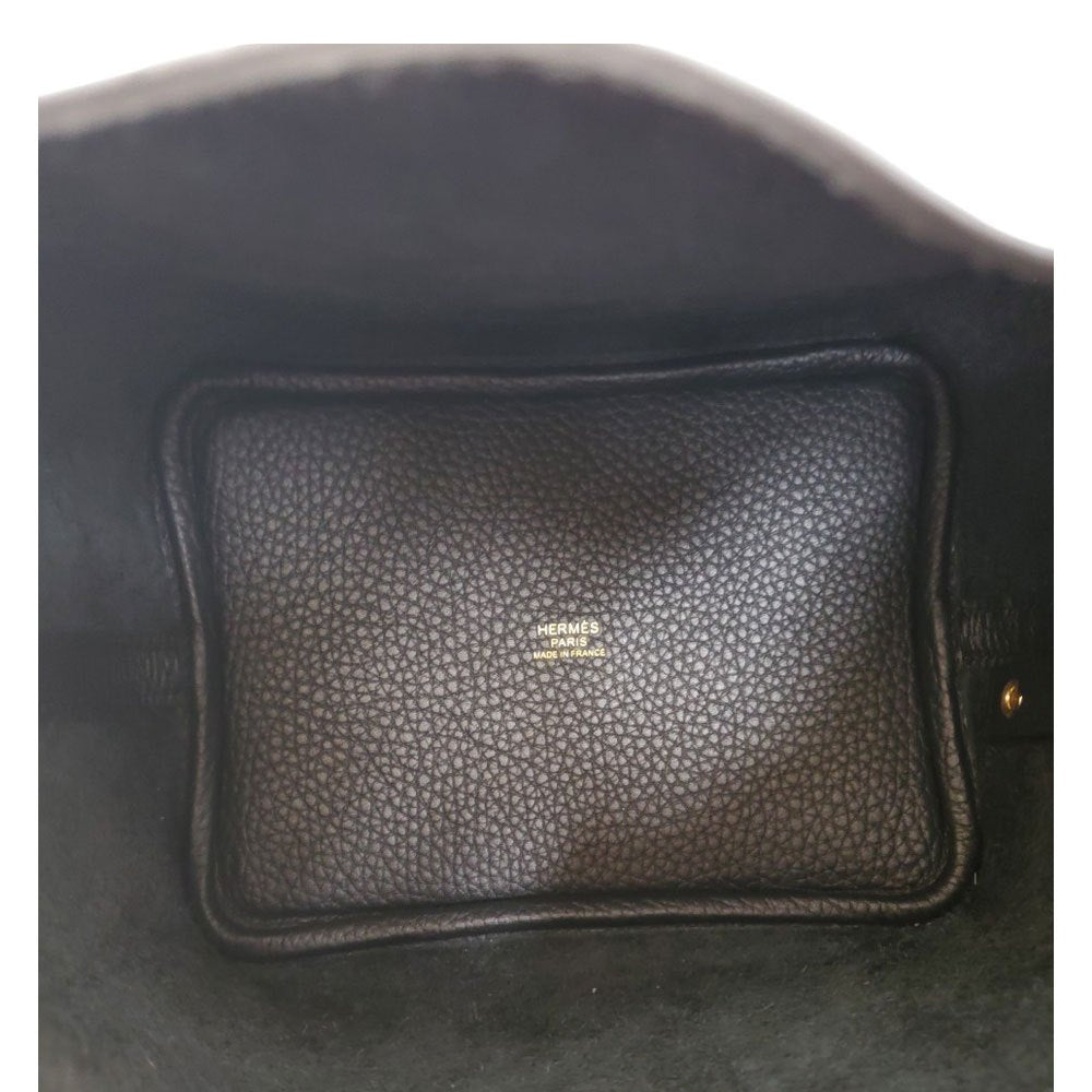 エルメス  HERMES  ピコタンロックPM  トリヨン  ノワール  Ｗ刻印 G金具