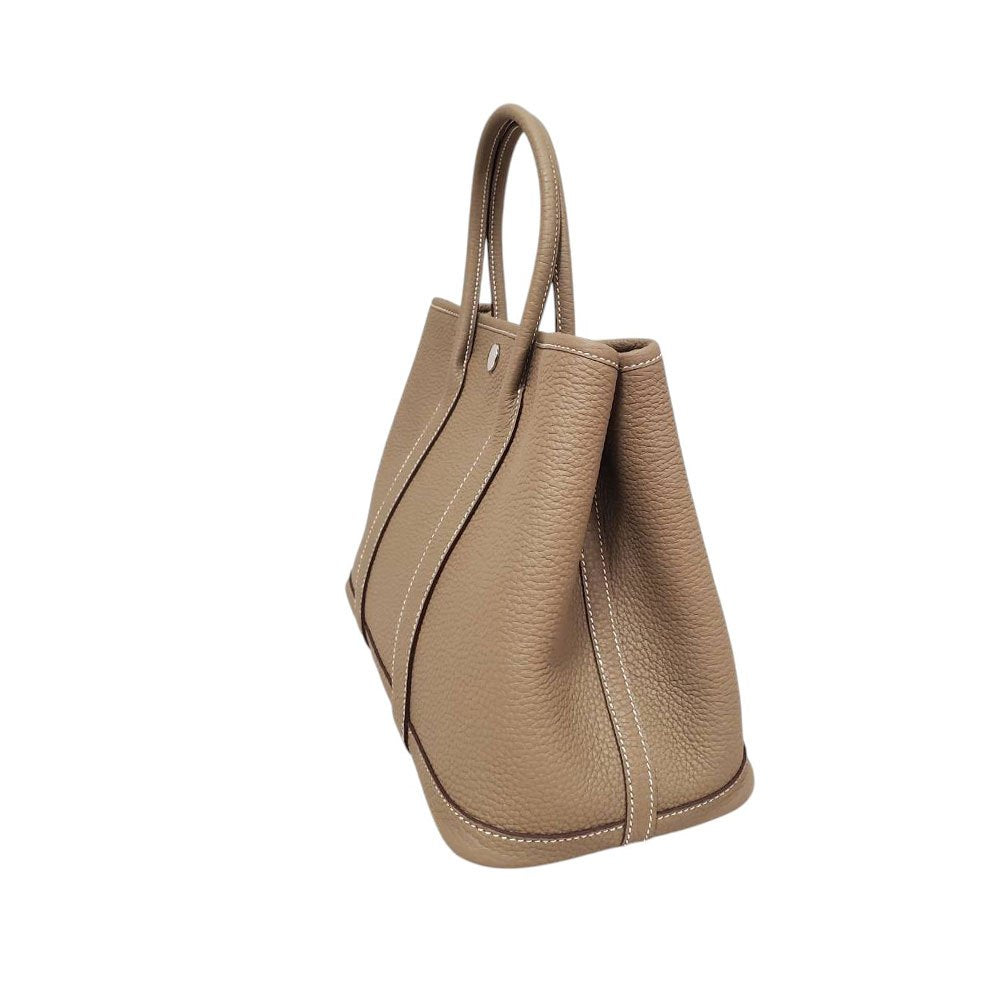 エルメス  HERMES ガーデンパーティTPM エトゥープ ネゴンダ  K刻印  SV金具/AT250812