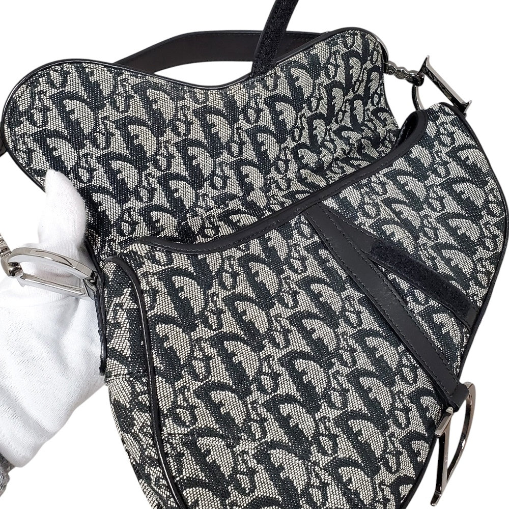 ディオール  Dior  キャンパス  トロッター  サドルバッグ  ブラック/MA2312014