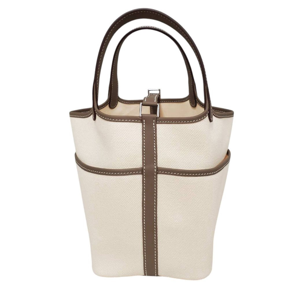 エルメス  HERMES  ピコタンロックPM カーゴ  トワルゴエラン/スイフト  エトゥープ/エクリュ  SV金具  K刻印/AT250646