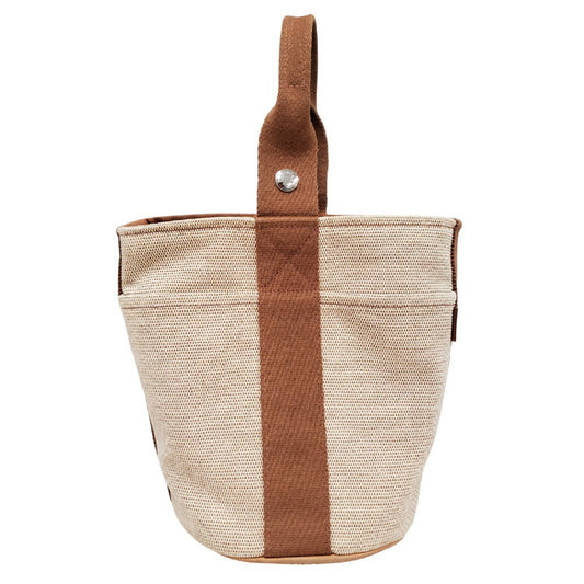 エルメス  HERMES サクソーPM キャンバス  ブラウン  SV金具/MA2607002