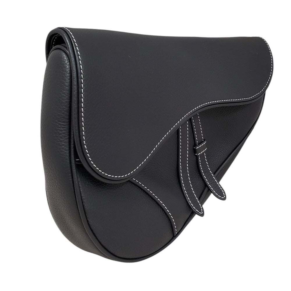 クリスチャン ディオール Christian Dior  レザー  サドルバッグ  ブラック/MA2603009