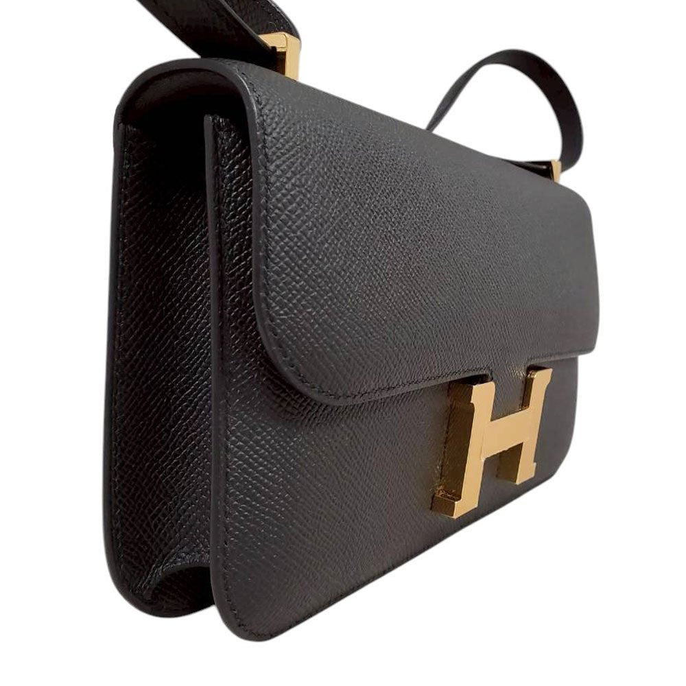 エルメス HERMES コンスタンスエラン エプソン ノワール G金具 K刻印