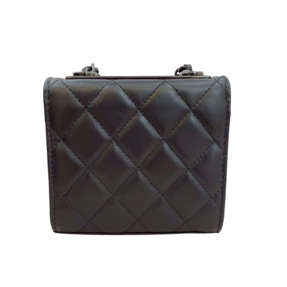 シャネル  CHANEL A81633 ソーブラック ラムスキン  トレンディCC ミニマトラッセ  チェーンショルダー
