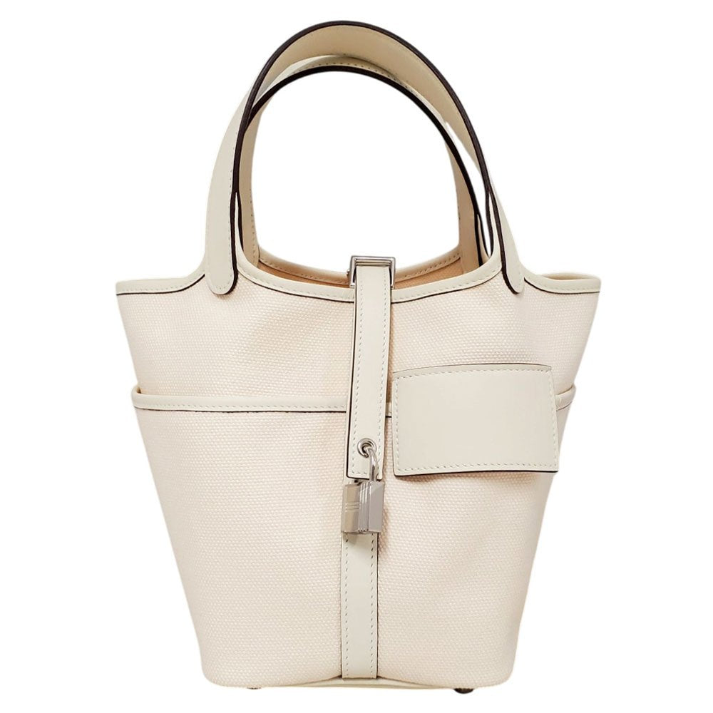 エルメス  HERMES  ピコタンロックPM カーゴ トワルゴエラン/スイフト ナタ SV金具 K刻印/AT2609011