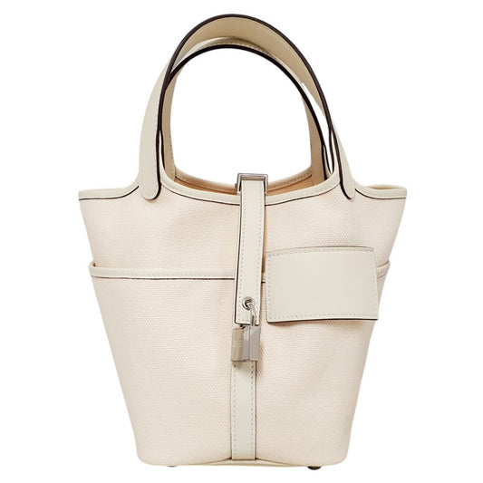 エルメス  HERMES  ピコタンロックPM カーゴ トワルゴエラン/スイフト ナタ SV金具 K刻印/AT2609011
