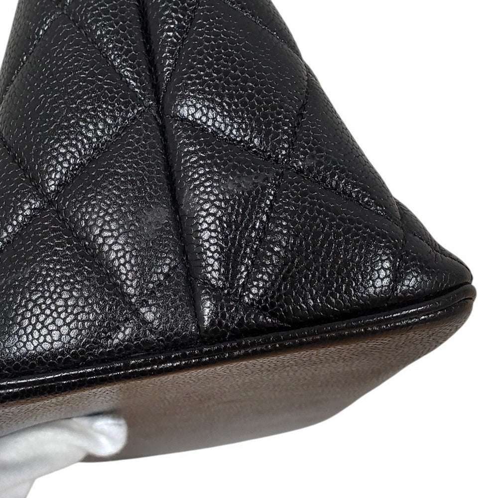 シャネル  CHANEL  キャビアスキン  復刻トート  ブラック  A01804/MA2406005