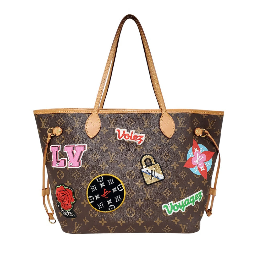 ルイヴィトン LOUIS VUITTON モノグラム ネヴァーフルMM パッチーズ