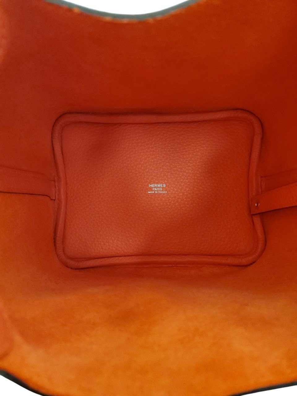 Hermes Picotin Lock PM Taurillon Orange Field W Stamp Silver Hardware