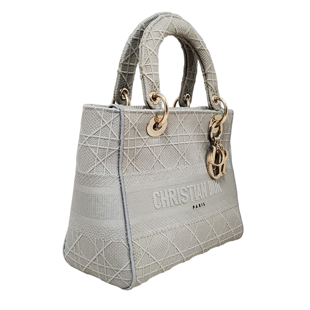 ディオール Dior レディディオール D-Lite ミディアム ハンドバッグ