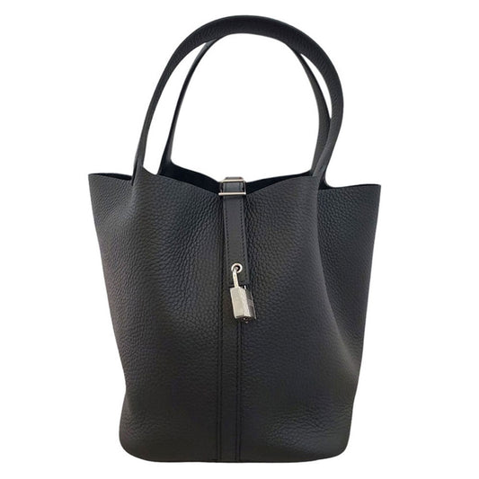 エルメス  HERMES  ピコタンロックMM  トリヨン  ノワール  W刻印 SV金具