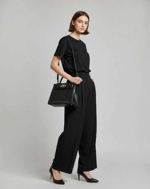 エルメス  HERMES  ケリー28  ノワール  ボックスカーフ  外縫い  〇Z刻  G金具/MA2508004