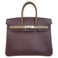 Hermes HERMES Birkin 25 Personal Order Epson Raisin/Etoupe