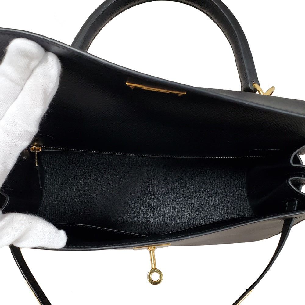 エルメス  HERMES  ケリー28  ノワール  エプソン  外縫い  Y刻印  G金具/MA2508003