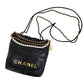 シャネル CHANEL  シャイニーカーフスキン  CHANEL22  ミニ  パールチェーン  ショルダーバッグ  AS3980/PW25053
