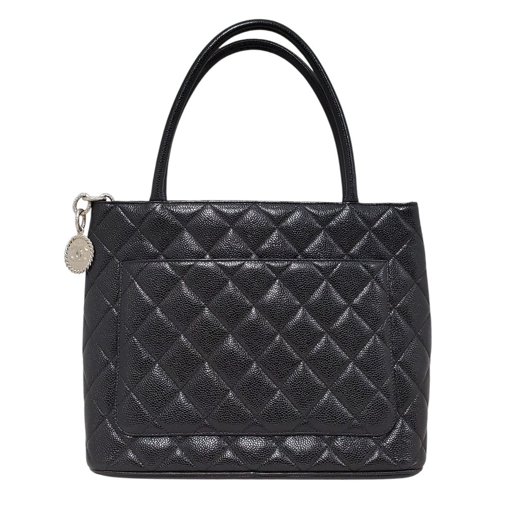 シャネル  CHANEL  キャビアスキン  復刻トート  ブラック  A01804/MA2406005