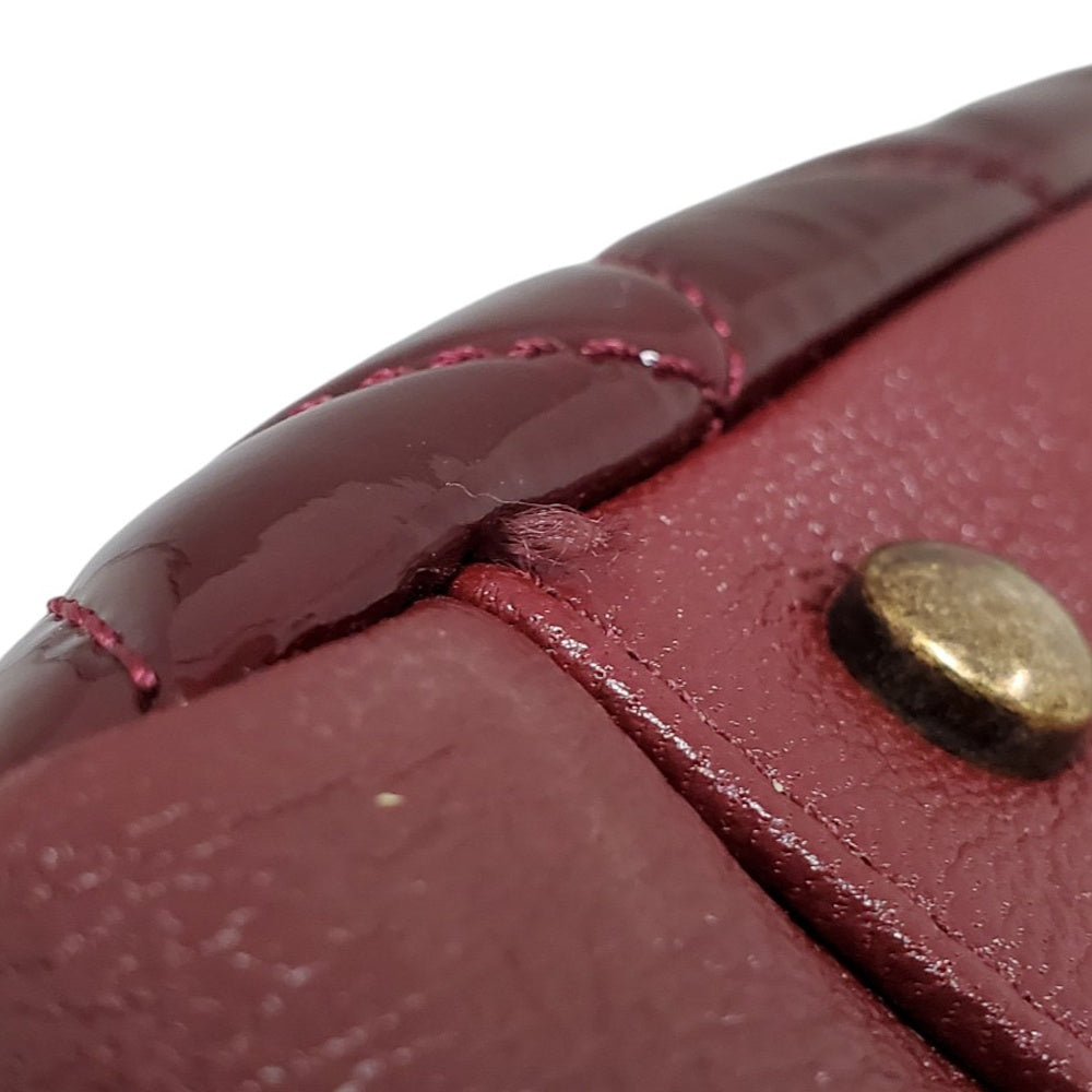 シャネル  CHANEL  パテントレザー  マトラッセ  チェーントートバッグ  ボルドー  A92893/AT251117