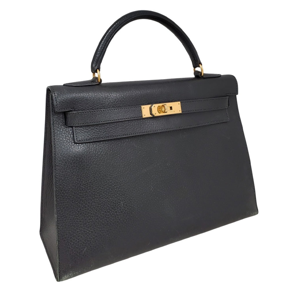 エルメス  HERMES  ケリー32  アルデンヌ  ノワール  G金具  □C刻印/MA2602021