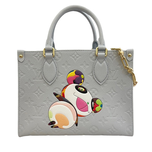 ルイヴィトン  LOUIS  VUITTON  モノグラム・アンプラント   ウォッシュドブルー  オンザゴーPM  ハンドショルダーバッグ  LV×村上隆   M13836/AT250221