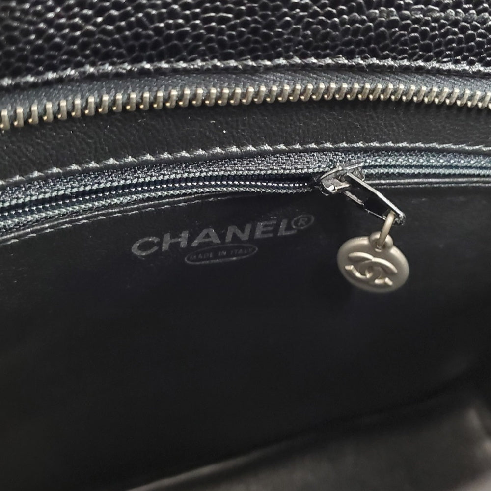 シャネル  CHANEL  キャビアスキン  復刻トート  ブラック  A01804/MA2406005