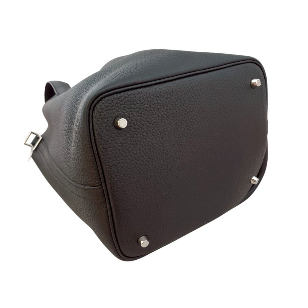 エルメス  HERMES ピコタンロックMM ノワール トリヨン  U刻印  SV金具