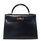 エルメス  HERMES  ケリー32  ボックスカーフ  ノワール  外縫い  G金具  〇A刻印/MA2402002