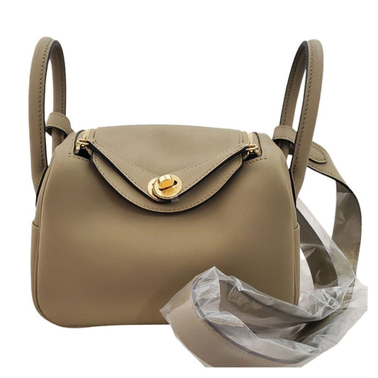 Hermes Lindy Mini Swift Beige Marfa W Engraved G Hardware
