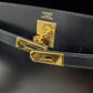 エルメス  HERMES  ケリー32  ボックスカーフ  ノワール  外縫い  G金具  〇A刻印/MA2402002