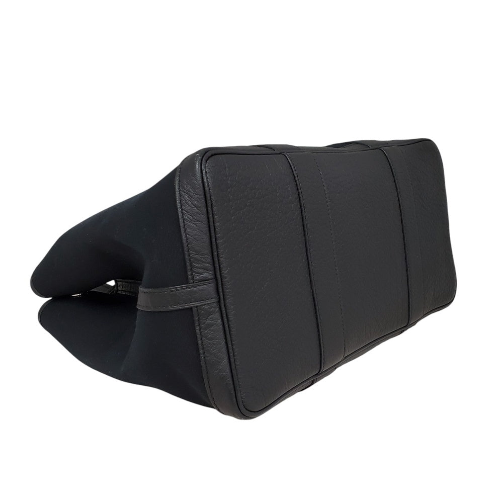 エルメス  HERMES  ガーデンパーティPM  トワル  ノワール  SV金具  □R刻印/MA2512009