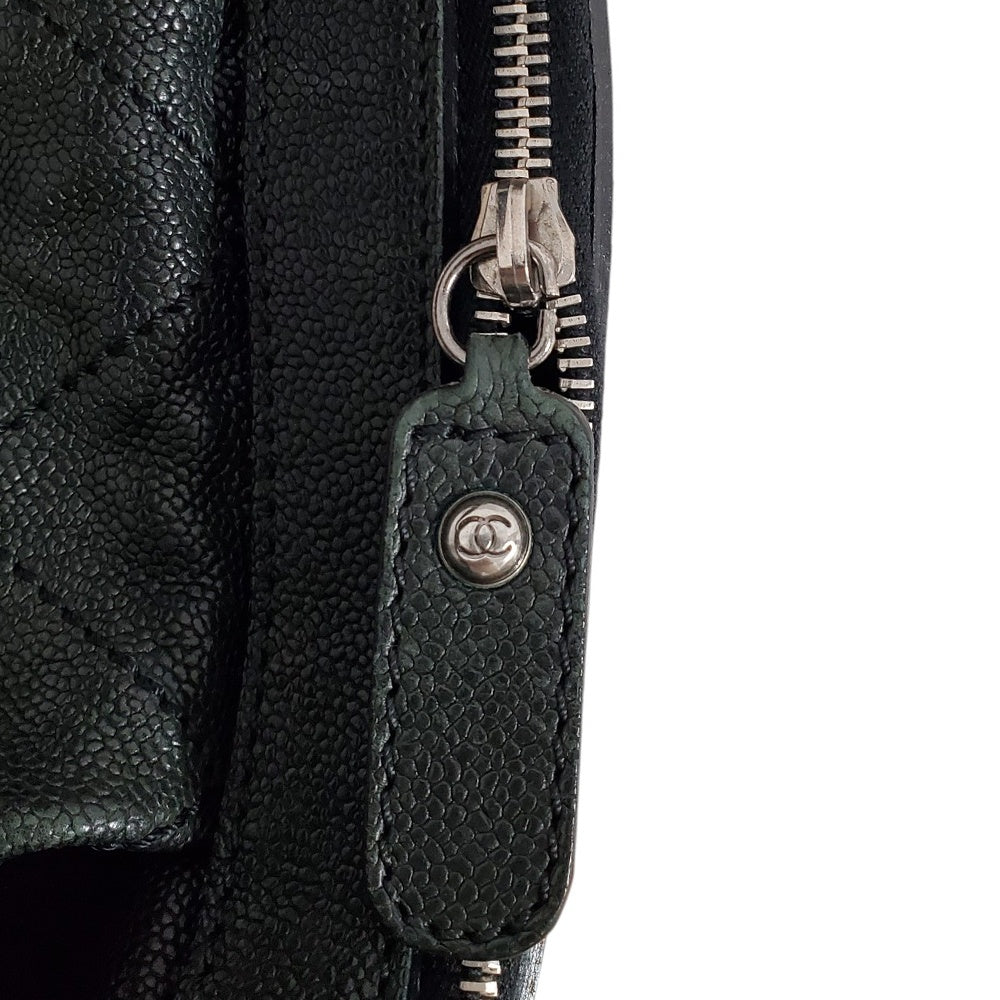 シャネル  CHANEL  キャビアスキン  ワイルドステッチ  ワンショルダーバック  ブラック/MA2406006