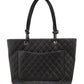 シャネル  CHANEL  ブラック ラムスキン  ラージトートバッグ  A25169/MA2408012