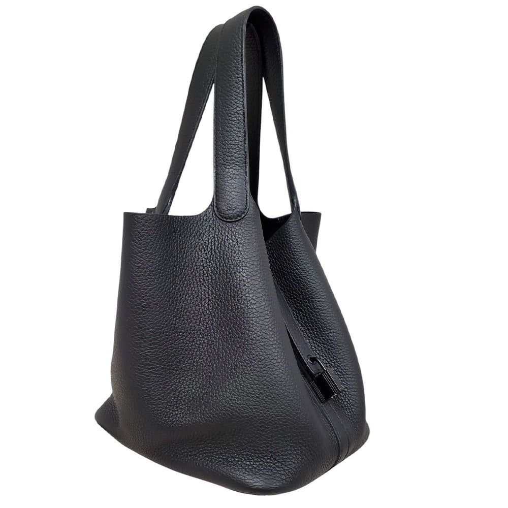 エルメス  HERMES  ピコタンロックMM  モノクローム  トリヨン  ノワール  ブラック金具  Z刻印/MA2311013