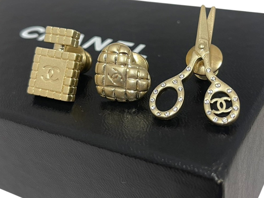 シャネル CHANEL CCハート アトマイザー ハサミ 3点セット P/B